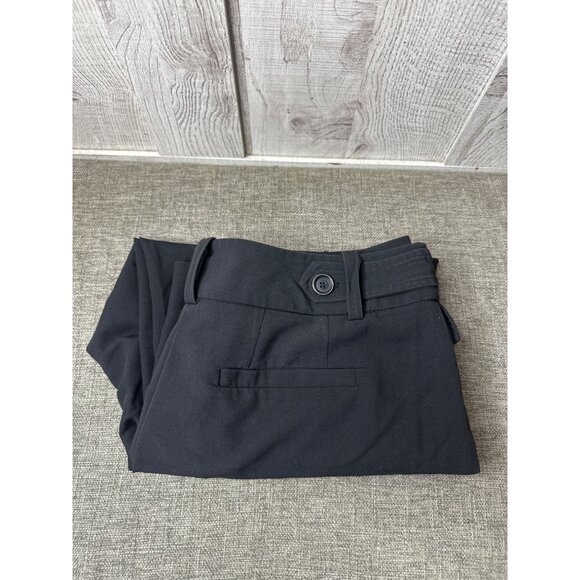 Cato Womens Capri Black Dress Pants Size 10 With Button Details Preppy Office - Picture 3 of 7
